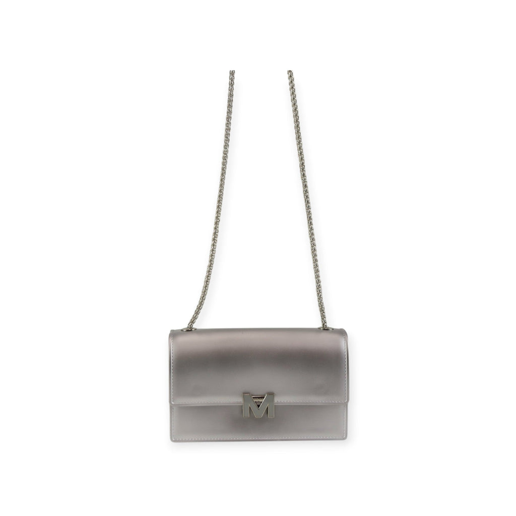 BORSA A TRACOLLA SUPER MID ARGENTO