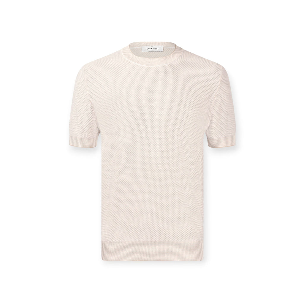 T-SHIRT PARICOLLO BEIGE
