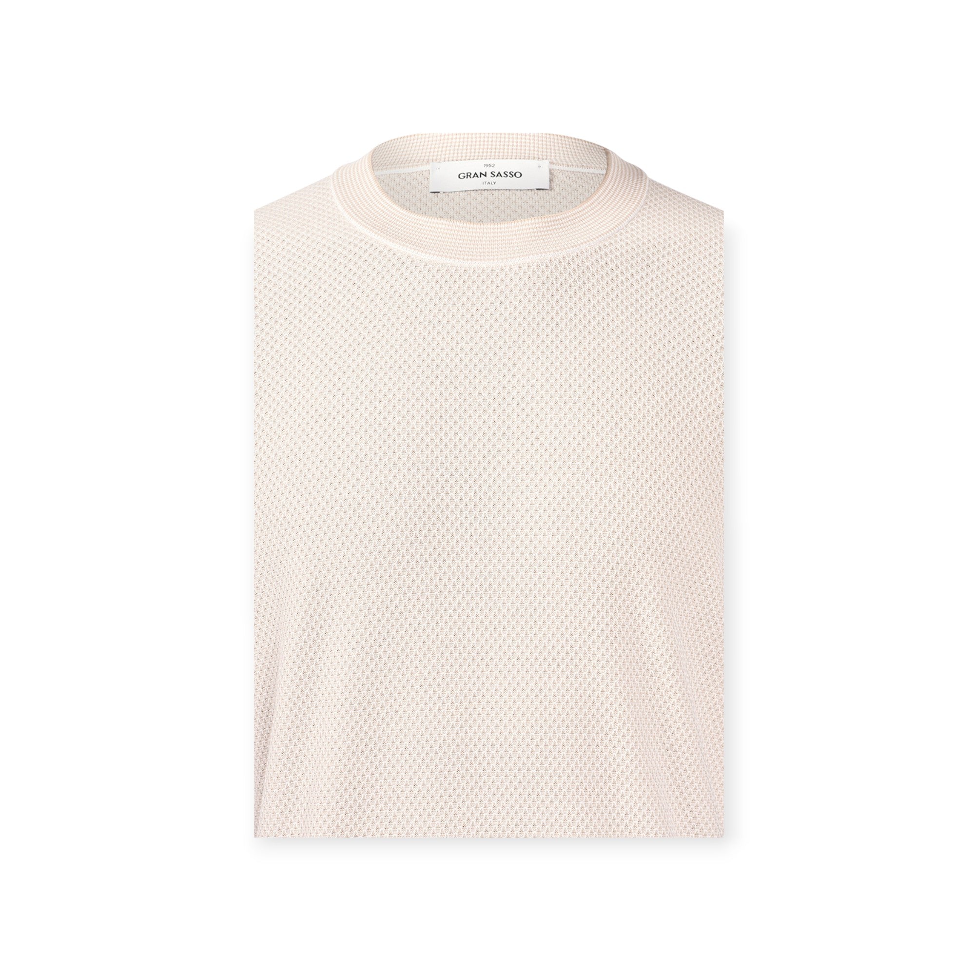 T-SHIRT PARICOLLO BEIGE