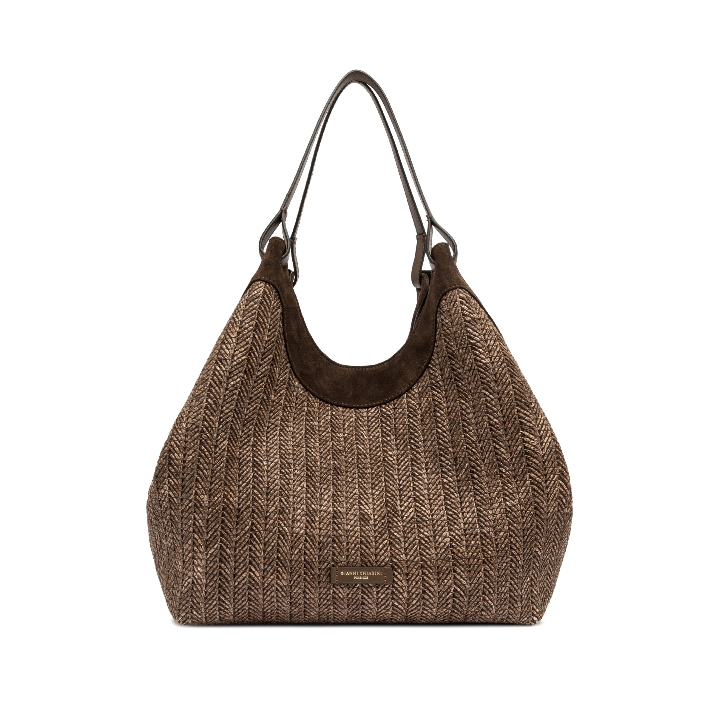 BORSA A MANO MARRONE