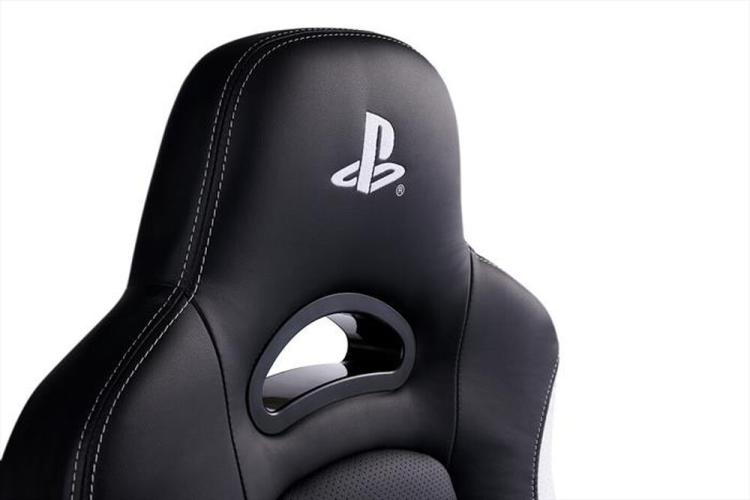 Nacon Poltrona Gaming Ufficiale Sony Playstation Ch-350Ess Sedia Logo Bianco Ps5