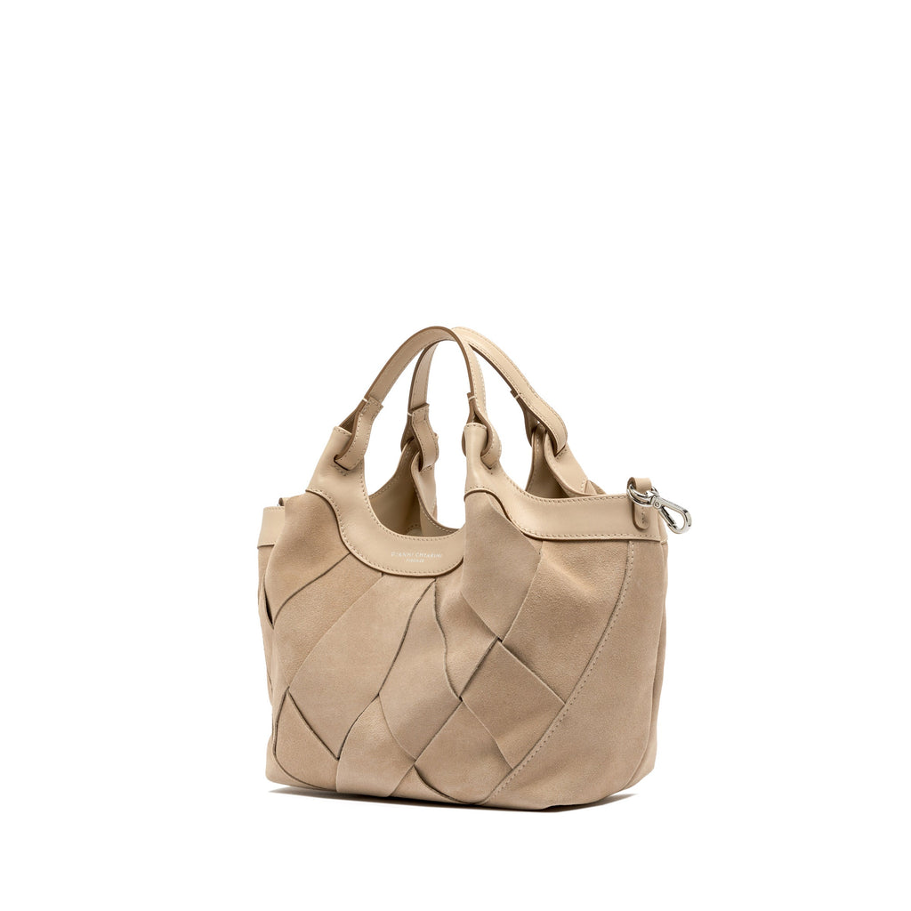BORSA A MANO SABBIA