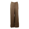PANTALONE GESSATO VISCHI MARRONE