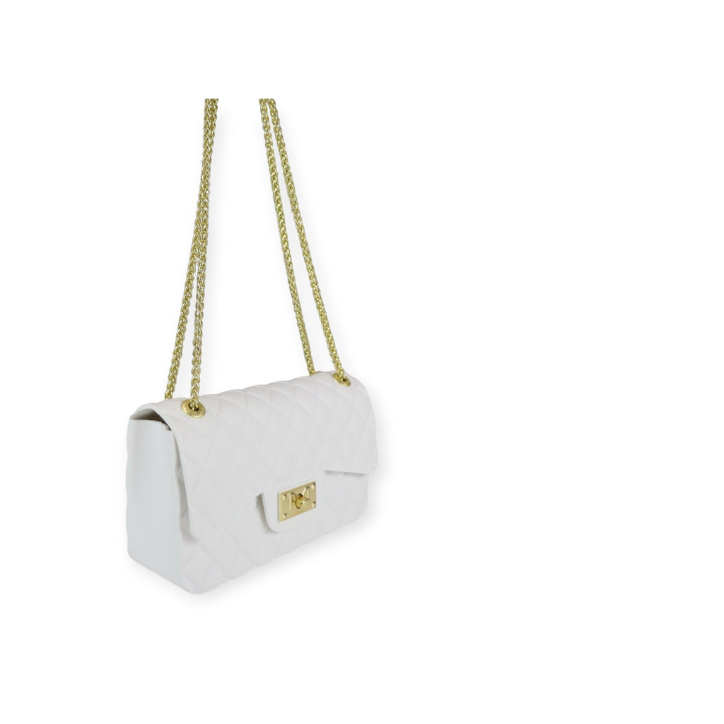 BORSA A TRACOLLA FALCON MID BIANCA