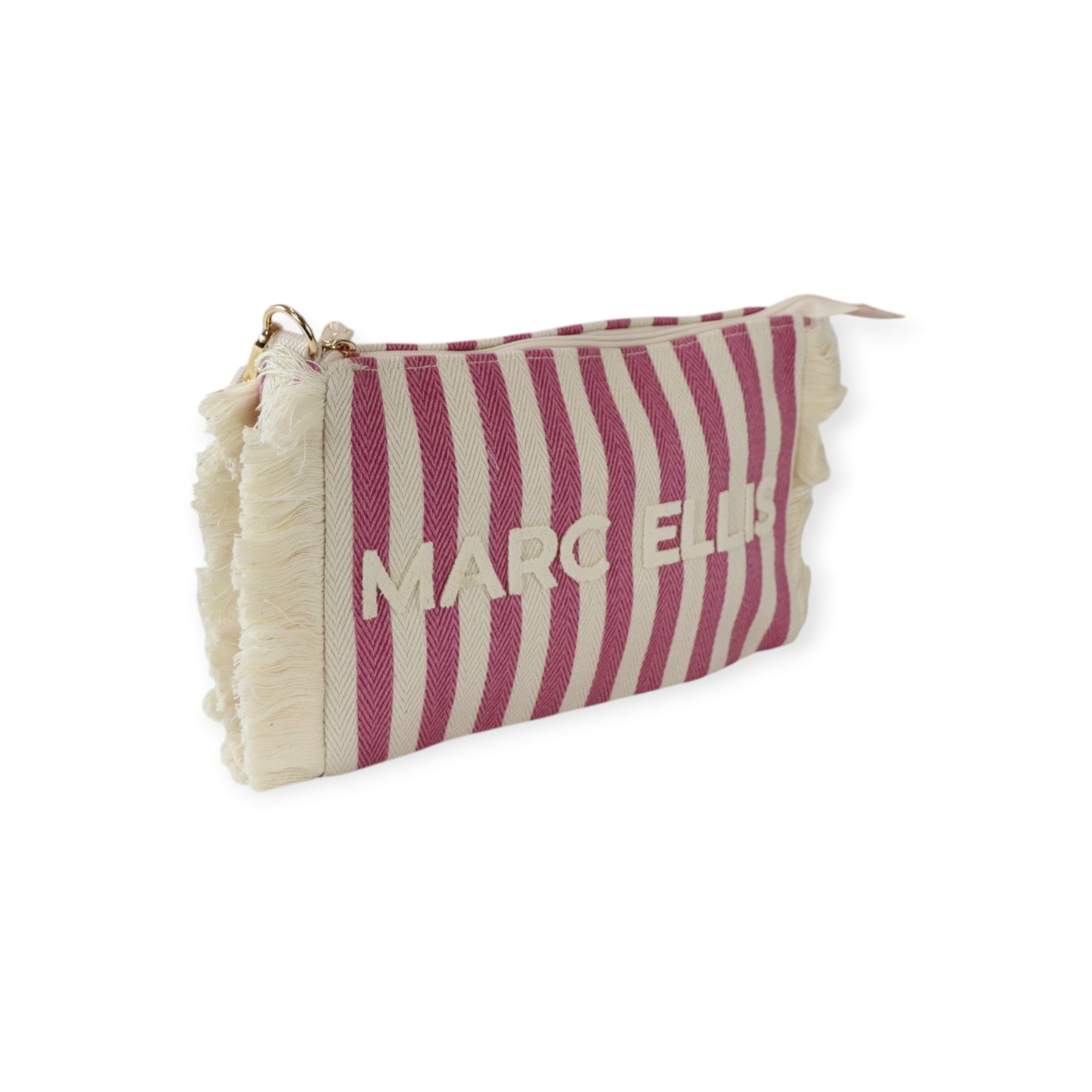 POCHETTE BUBY ROSA A RIGHE