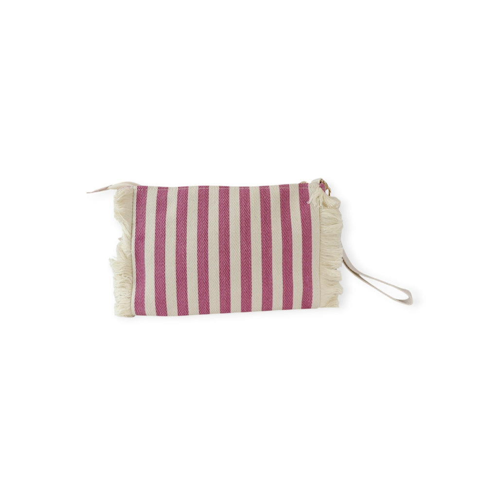 POCHETTE BUBY ROSA A RIGHE