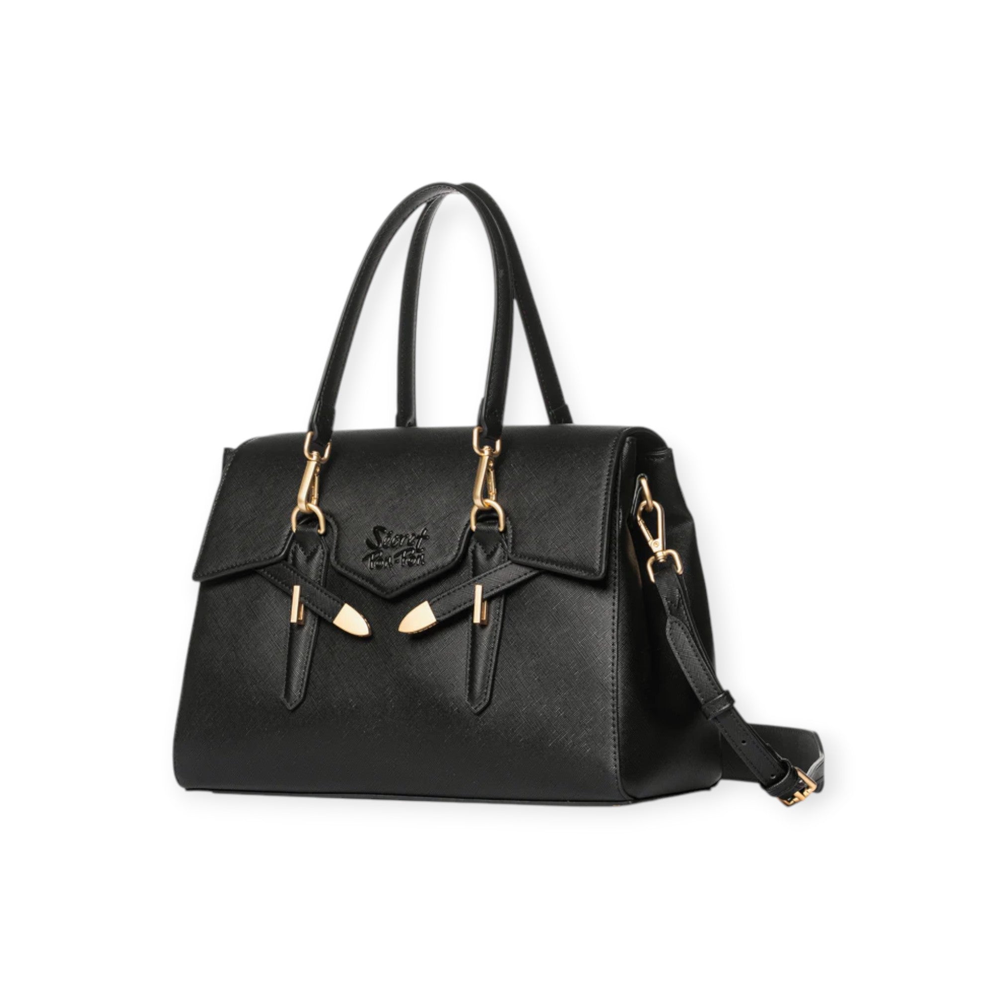 BORSA A MANO YALIS GRAIN NERA