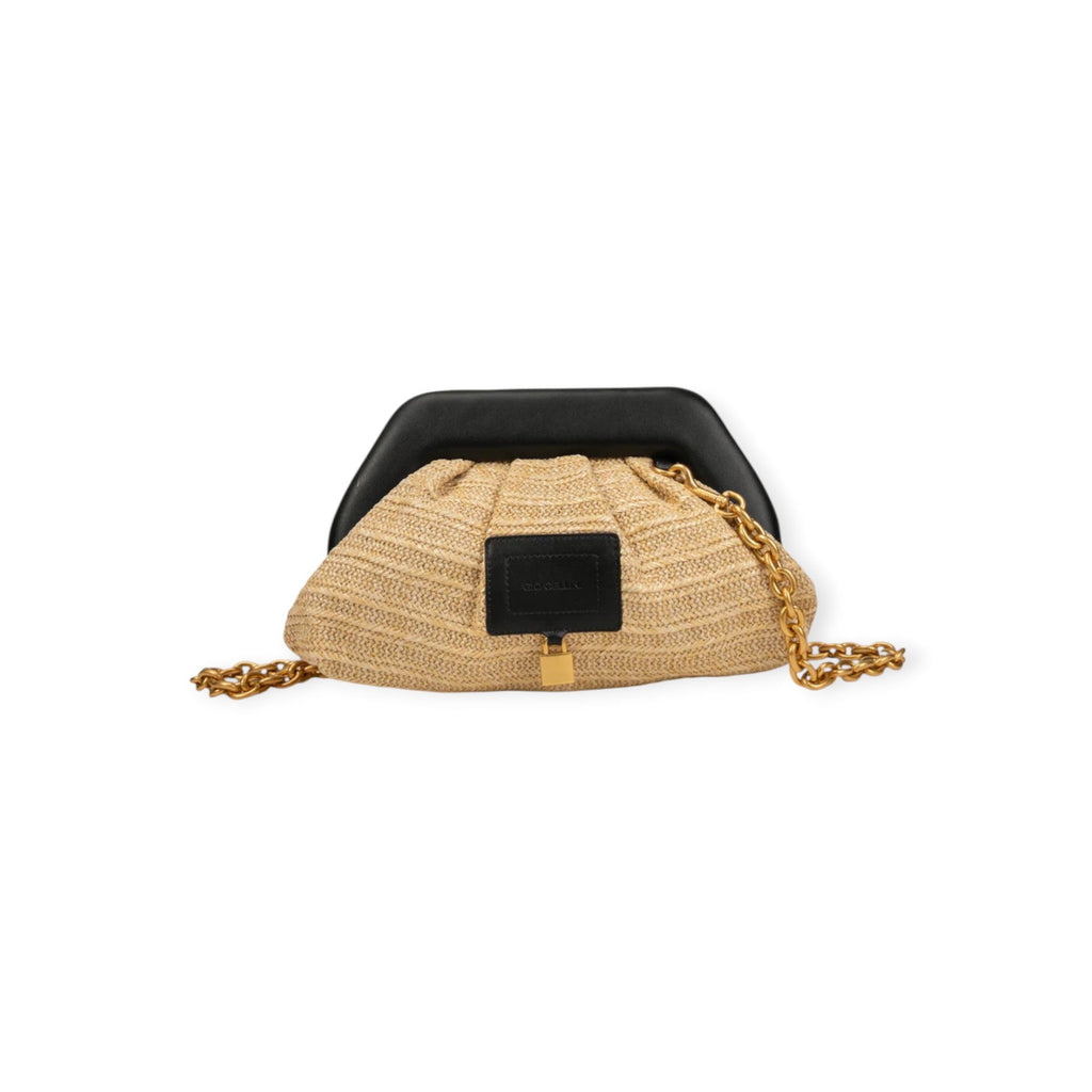 CLUTCH BAG NERA E BEIGE
