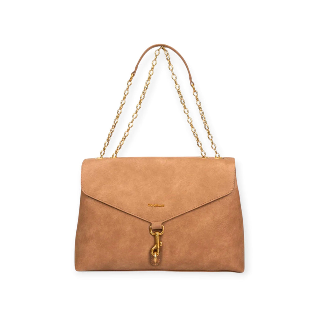 BORSA A SPALLA CUOIO