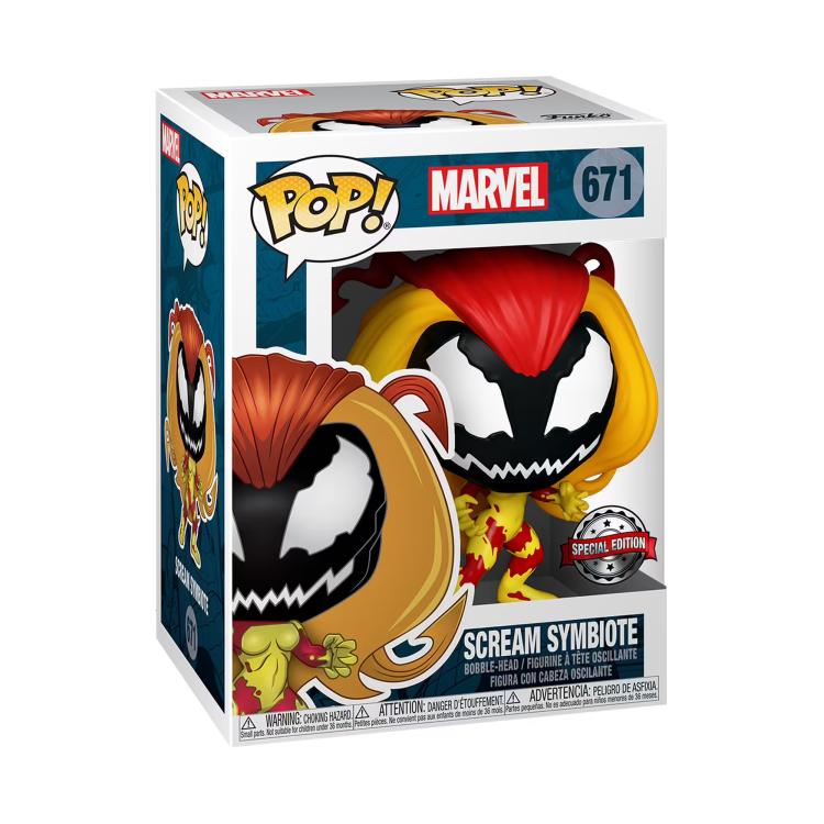 Funko Pop ! Marvel (671) Scream Symbiote Special Edition Bobble-Head Figure