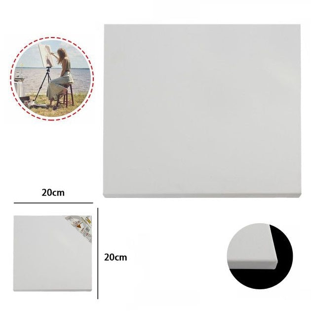 Tela Pittura Tele Per Dipingere Telaio In Legno Telati Cotone Grana Fine 20X20Cm
