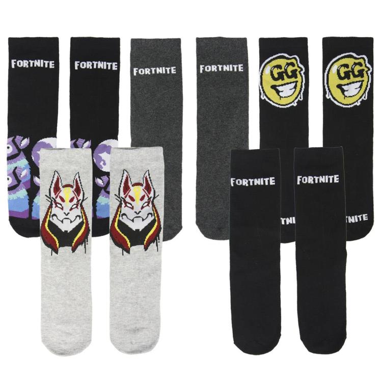 Cerdà Calzini (Fortnite) 5 paia di Calze in Cotone Ragazzi Unisex 35-38 Gift Box