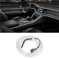 Striscia Led Fibra Ottica 12V Interni Auto Luce Decorativa Atmosfera (3M-Bianca)