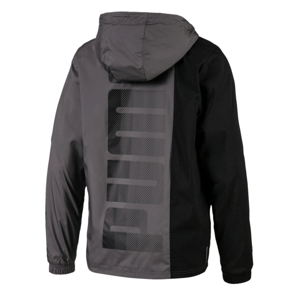 Puma Collective Woven Giacca a vento con cappuccio grigio nero 518384 03