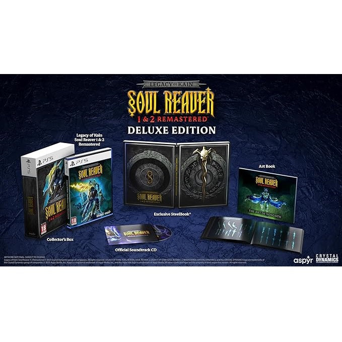 Legacy of Kain Soul Reaver 1&2 Remaster Deluxe Edition Ps5 Gioco Italiano PAL