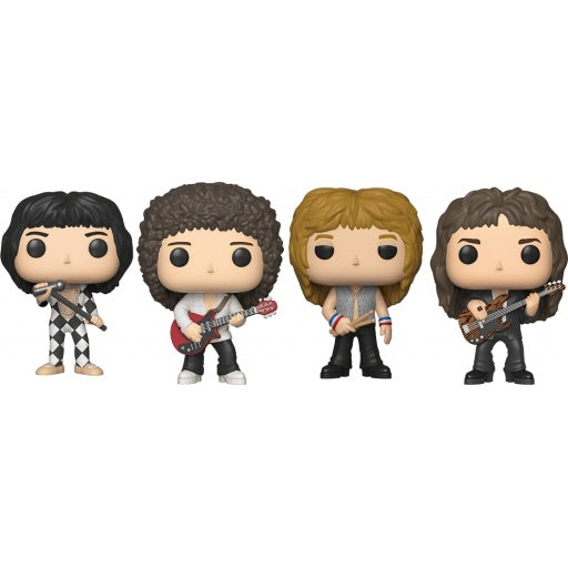 Funko Pop ! Album Queen 4Pack Freddie Mercury Roger Taylor Brian May John Deacon