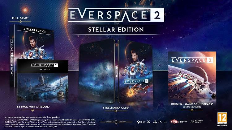 Everspace 2 : Stellar Edition Ps5 Videogioco Playstation 5 Eu Ita Steelbook Ed.