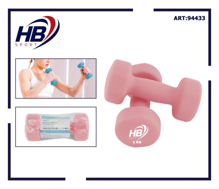 Set Supporto Espositore Portatile + Coppie Manubri Pesi Palestra 0,5Kg+1Kg+1,5Kg