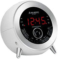 Majestic Radiosveglia Led Bluetooth Usb Charge Aux-In Sveglia Con Radio Bianco