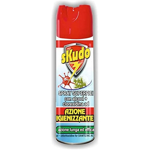 Skudo Spray Superfici Con Alcool Clorexidina Sgrassatore Igienizzante Ambienti