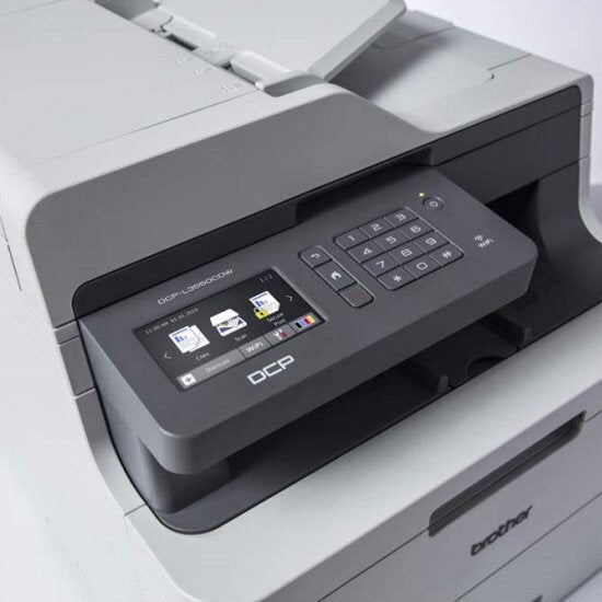 BROTHER STAMPANTE MULTIFUNZIONE LED COLORI WIFI LAN USB DCP-L3550CDW COMPUTER PC