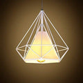 Lampadario Da Arredo Design Moderno Struttura Metallo Bianco Tessuto E27 | B20-B