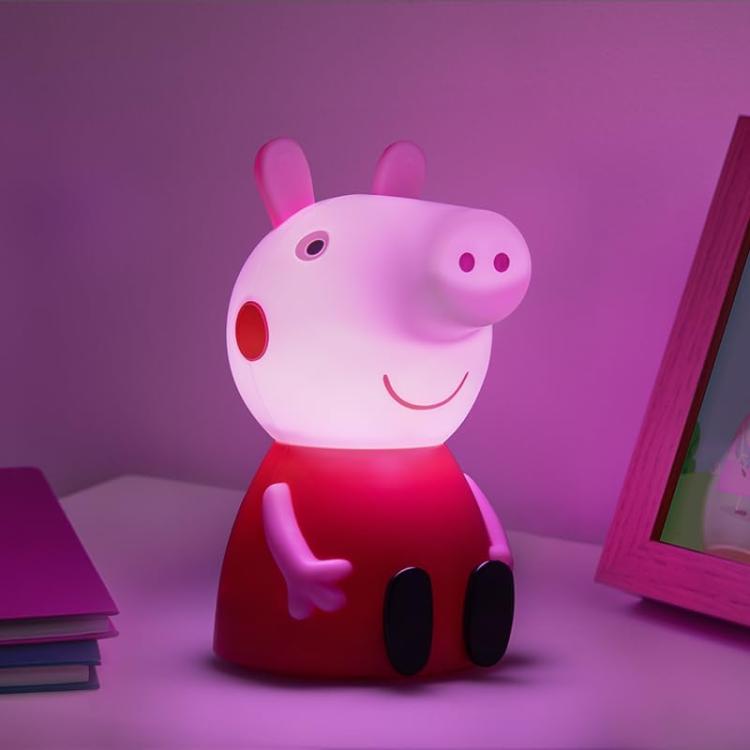 Paladone - Lampada Led Da Tavolo (Peppa Pig Light) Con Suoni Luce Notturna 18Cm
