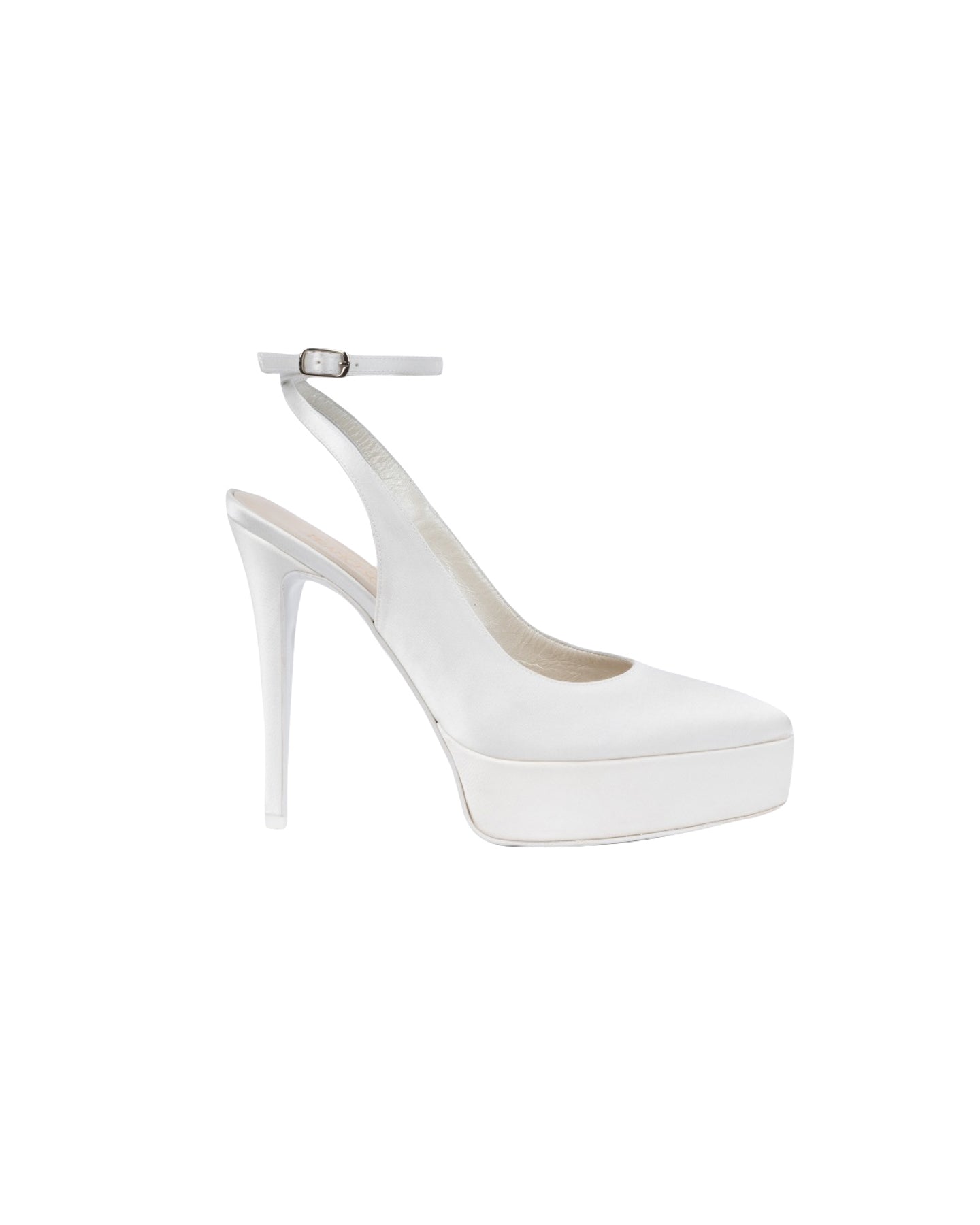 DECOLLETE SLINGBACK AVORIO CON CINTURINO