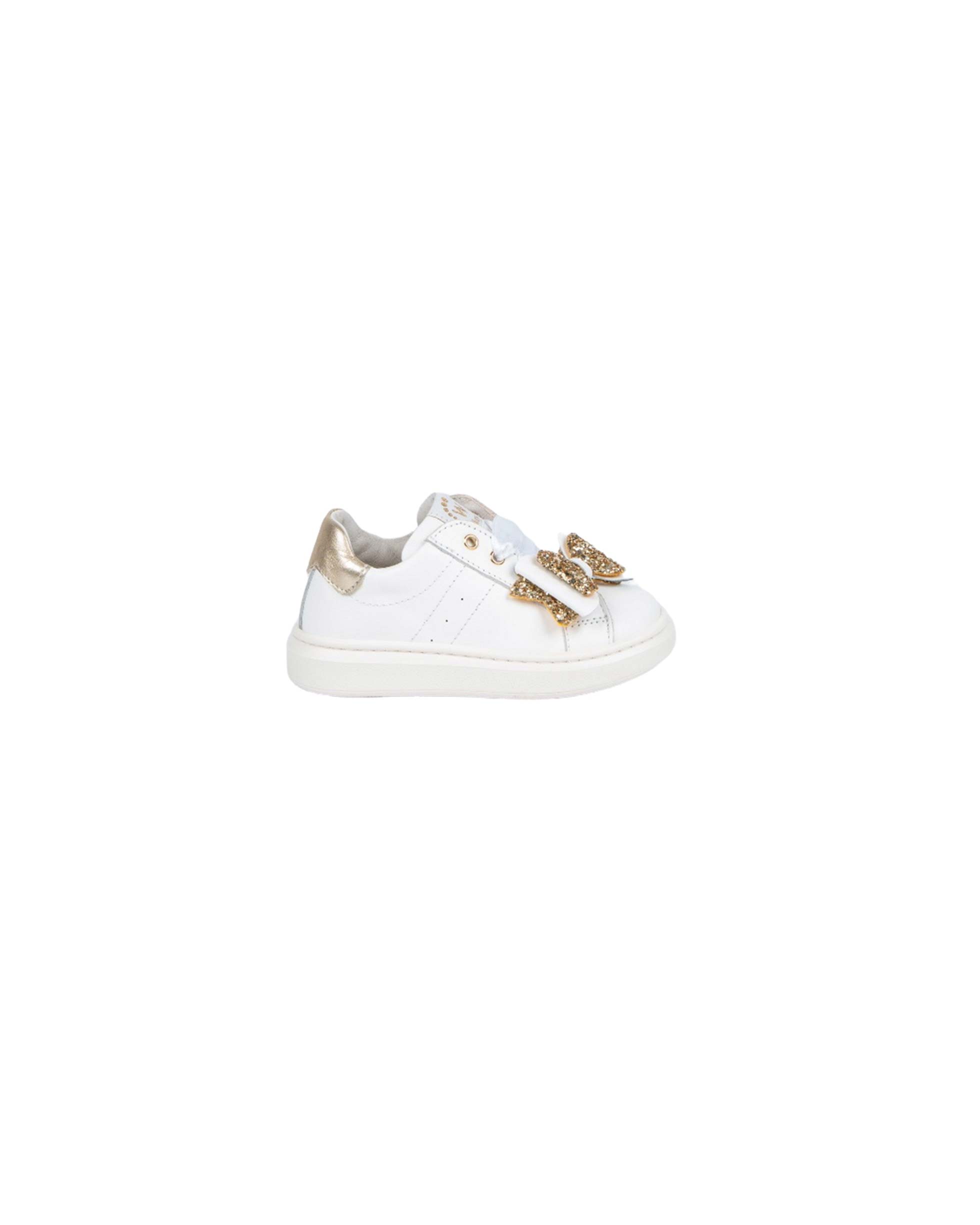 SNEAKERS BIANCHE E ORO