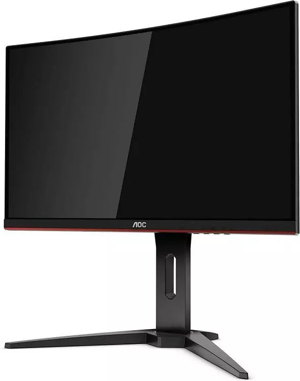 Monitor Aoc Gaming 27" Full Hd Curved Led 144hz C27g1 Hdmi Fhd Nero Rosso Curvo