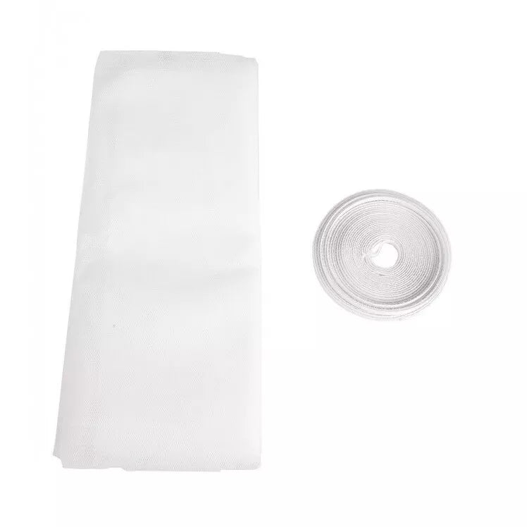 Zanzariera 150x200 Per Finestre A Rete Strappo Biadesivo Tenda Universale Bianco