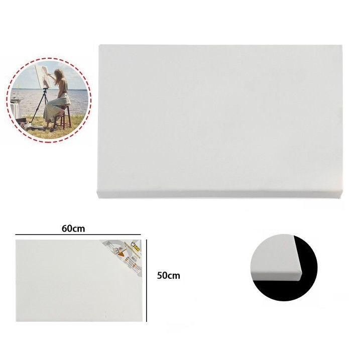 Tela Pittura Tele Per Dipingere Telaio In Legno Telati Cotone Grana Fine 50X60Cm