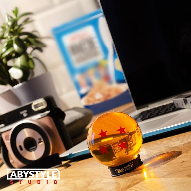 ABYSTYLE DRAGON BALL SFERA DI CRISTALLO 7 STELLE 75mm + PIEDISTALLO SFERE DRAGO