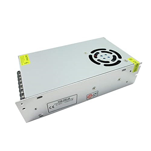 ALIMENTATORE TRASFORMATORE STABILIZZATO STRISCE LED 24V - 20A TRIMMER 110v/220v