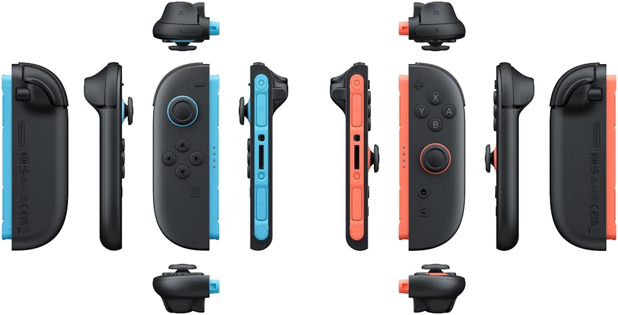 Nintendo Switch 2 -Set 2 Joy-Con Controller Rosso-Blu Pad Nuovo NSW2