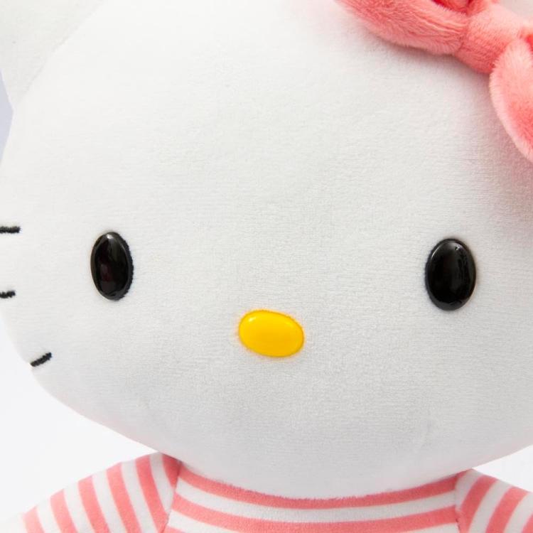Peluche Hello Kitty Tutina Rosa Jeans 30Cm Pupazzo Morbido Da Collezione Plh1079