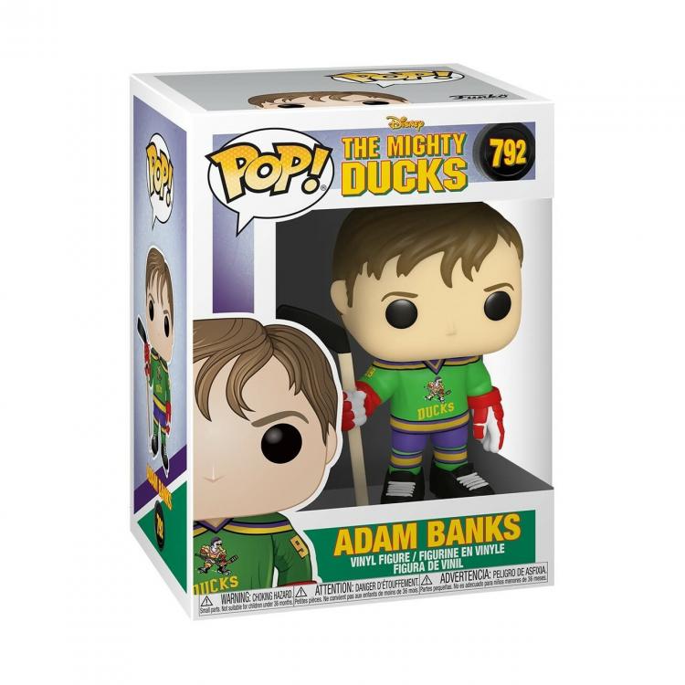 Funko Pop Mighty Ducks 792 Adam Banks Vinyl Action Figure Hockey Sul Ghiaccio