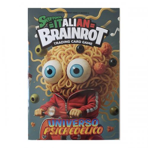 Skifidol Brainrot Universo Psichedelico Album TCG + 1 bustina Card 7 Carte