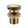 Piletta Di Scarico Click Clack 1/4 Lavandino Lavabo Bidet Tappo Pressione (Oro)