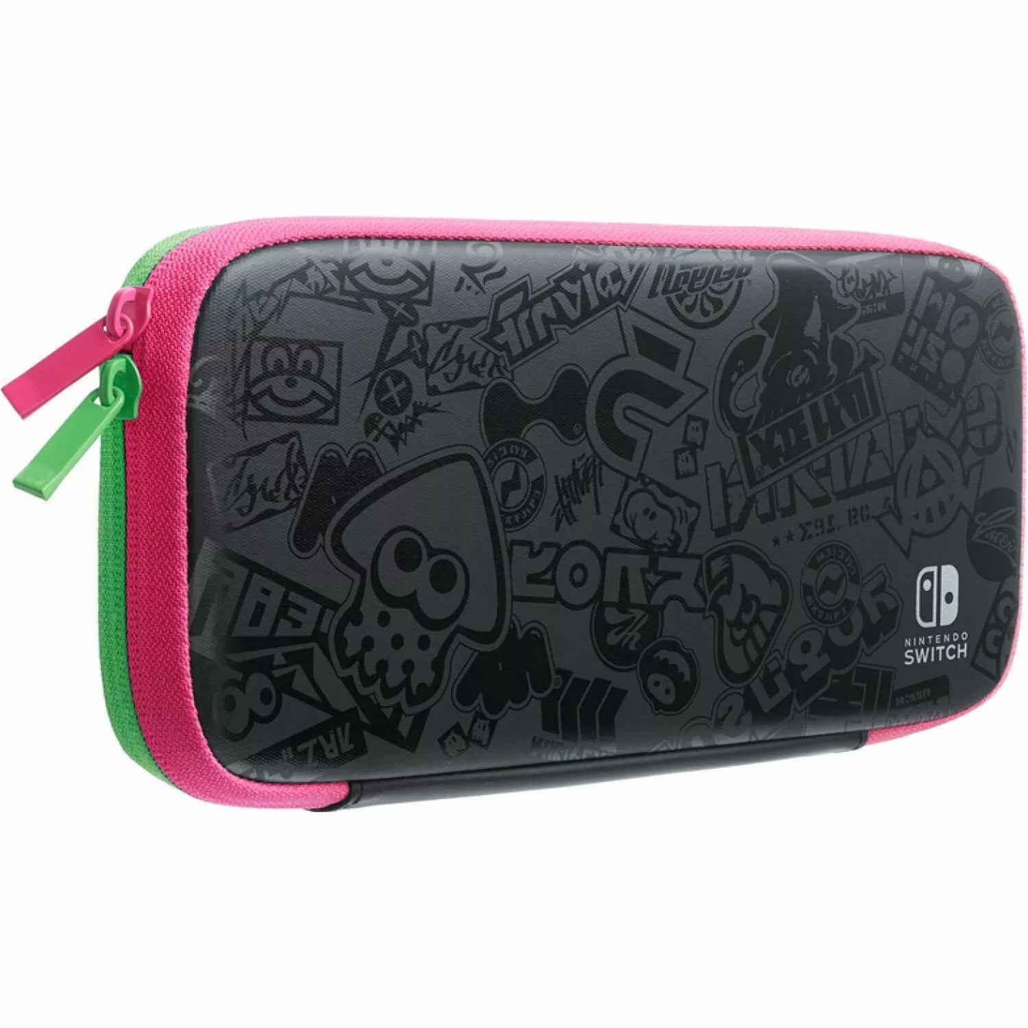 Nintendo Switch Case Kit Custodia Splatoon Neon Verde/Rosa +Pellicola Protettiva