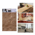 ADESIVO CARTA DA PARATO 3D EFFETTO MARMO BROWN PANNELLO SPUGNA 30X60CM |TX-9987