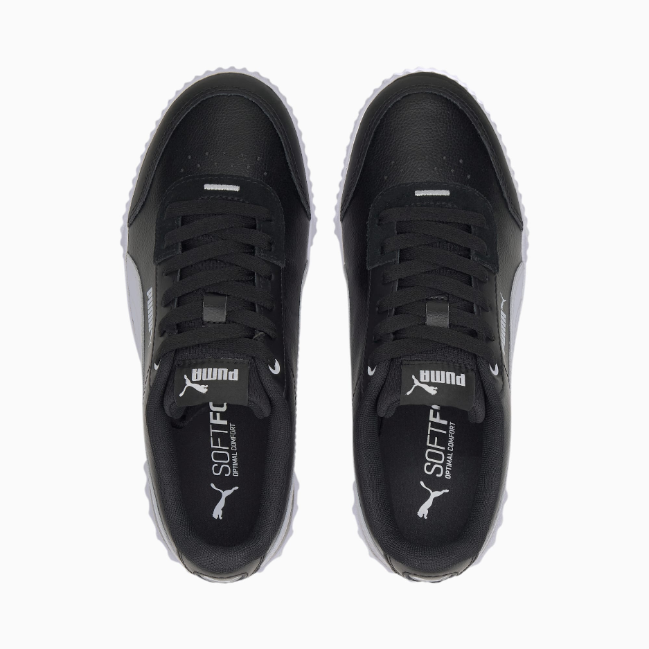 Puma scarpa sneakers da donna Carina Lift 373031 06 nero bianco