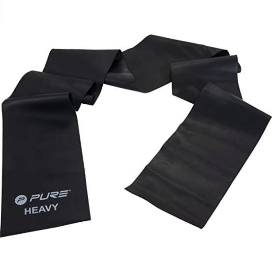 Pure 2Improve Elastico Resistenza P2I200750 XL 2m x 15cm Nero - Resistance Band Lattice Riabilitazione Fitness