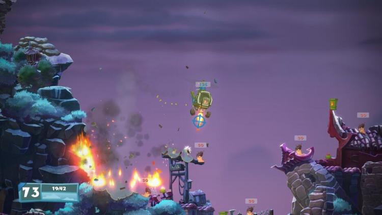 Worms Battlegrounds + Worms Wmd Ps4 Gioco Play Station 4 Ita Lemmings Ninja Eu