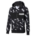 Puma Felpa da bambino con cappuccio e cerniera Alpha AOP 585894 01 nero