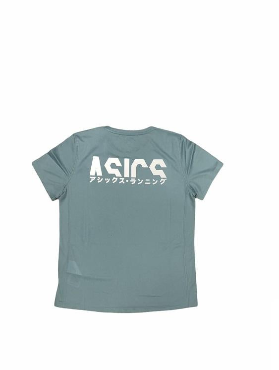 Asics maglietta tecnica da corsa da donna KATAKANA SS TOP 2012A827 401 smoke blue