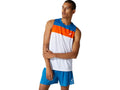Asics RACE SINGLET 2011B881 100 brilliant white reborn blue