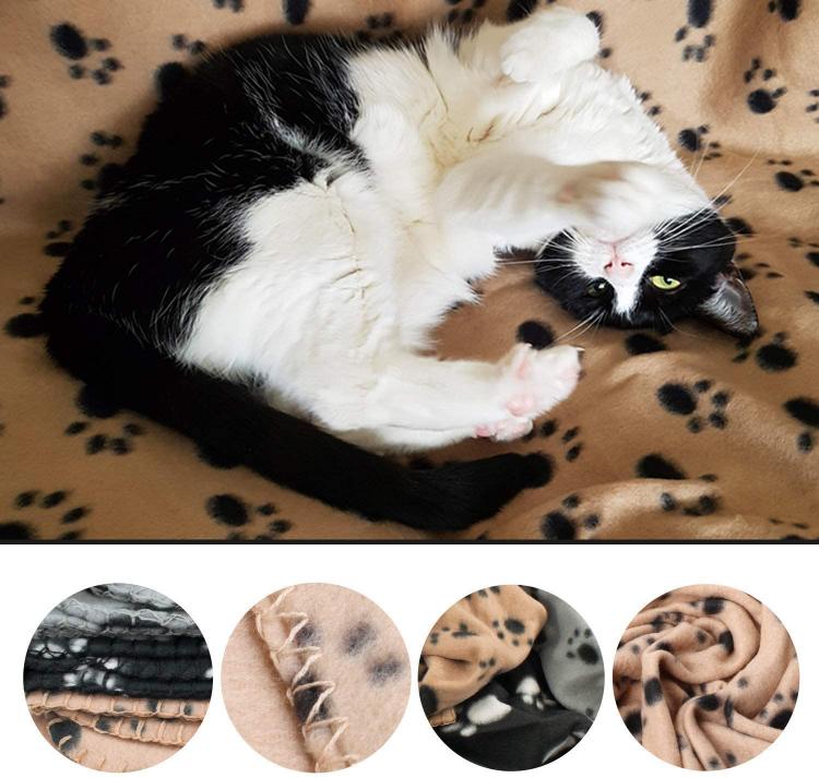 COPERTA PLAID IN PILE COPRIDIVANO ANIMALI COPRI SEDILE AUTO PER CANI GATTI 60X90