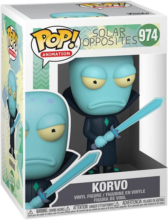 Funko Pop ! Animation Solar Opposites - (974) Korvo Figure Vinyl 9cm