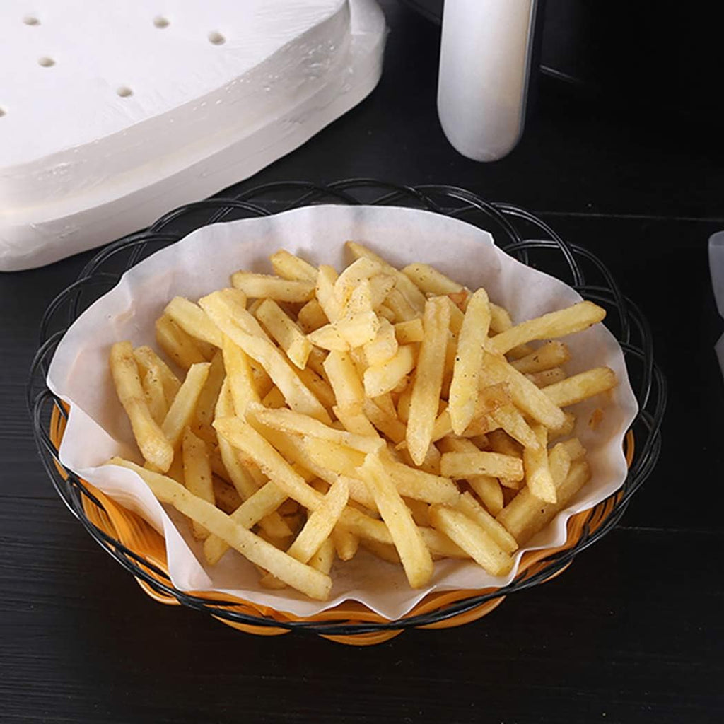 Air Fryer Parchment Paper, 200Pcs Inch Heavy Duty Air Fryer Parchment Paper Liners Uses for Baking Cookies, Cooking, Air Fryer, Grilling